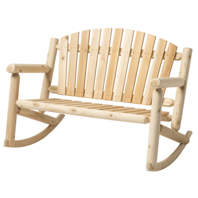 Loon Peak® Humnoke Cedar Outdoor Rocking Chair & Reviews Wayfair